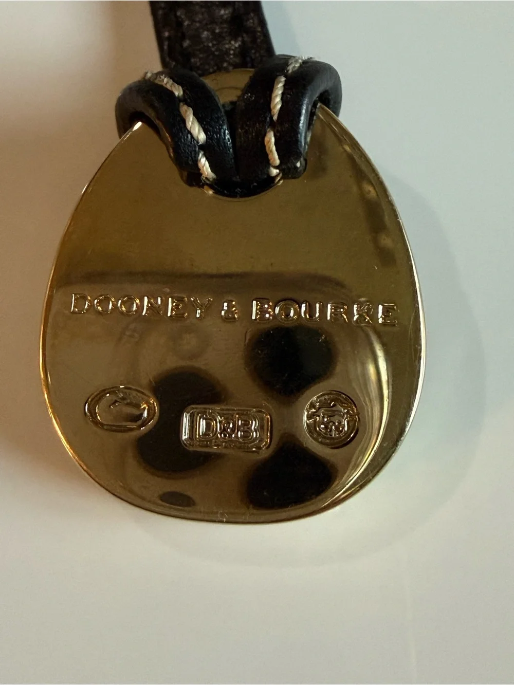 Vintage Dooney & Bourke Teal Enamel Duck Bag Charm / Key Fob
